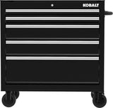 Kobalt 36-in W x 38-in H 5-Drawer Steel Rolling Tool Cabinet (Black)