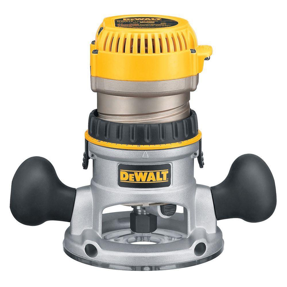 12 Amp Corded 2-1/4 Horsepower Electronic Variable Speed Fixed Base Router with Soft Start - Super Arbor