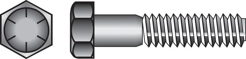 Hillman 3/8 in. Diameter x 3 in. Length Heat-Treated Steel Hex Head Cap Screw, Grade 8, 50-Pack