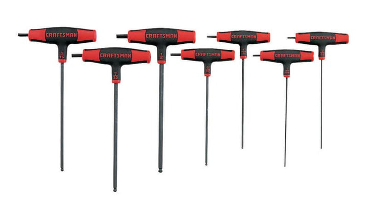 Craftsman Assorted SAE T-Handle Hex Key Set, 7 pc