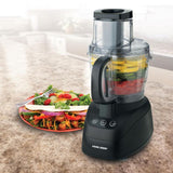 Wide Mouth 10-Cup 2-Speed Black Food Processor