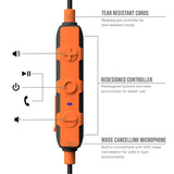 PRO 2.0 Noise Reducing Bluetooth Safety Earbuds 27 NRR, 16-Hour Battery OSHA Compliant Work Headphones in Orange - Super Arbor