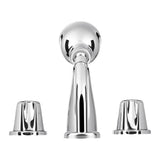 2-Handle 1-Spray Tub and Shower Faucet with Metal Knob Handles in Polished Chrome (Valve Included) - Super Arbor