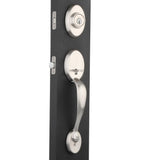 Chelsea Satin Nickel Single Cylinder Door Handleset with Juno Door Knob Featuring SmartKey Security - Super Arbor