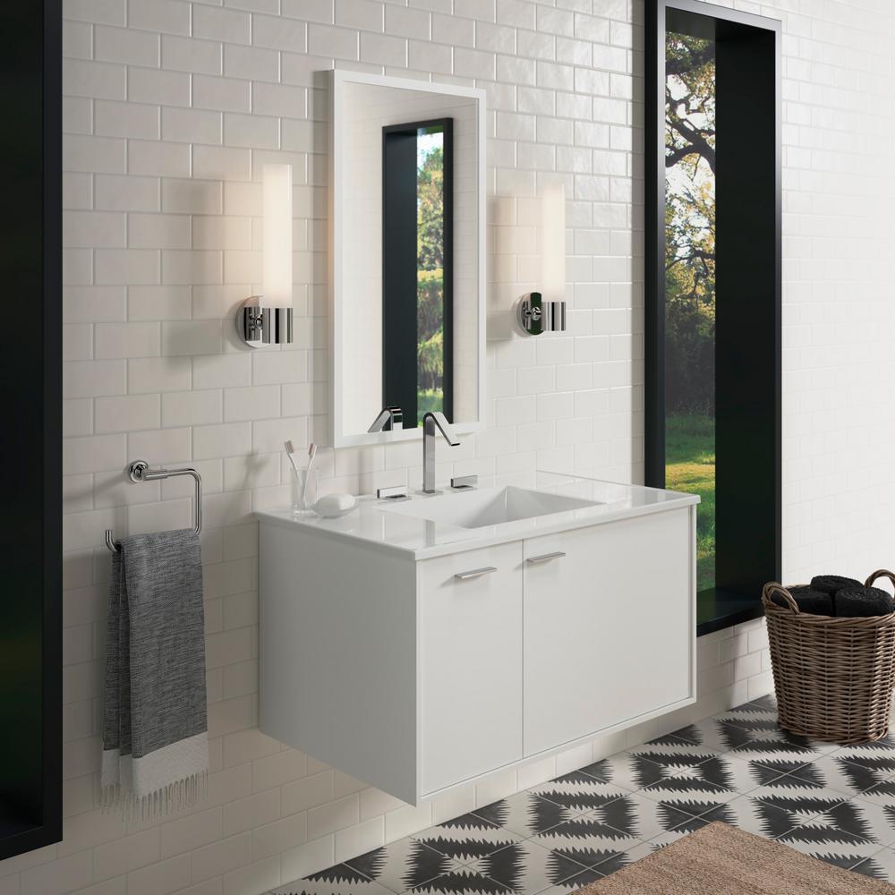Ceramic/Impressions 37 in. Vitreous China Vanity Top with Basin in White Impressions - Super Arbor