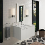 Ceramic/Impressions 37 in. Vitreous China Vanity Top with Basin in White Impressions - Super Arbor