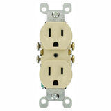 15 Amp Residential Grade Grounding Duplex Outlet, Light Almond - Super Arbor