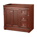 Naples 30 in. W Bath Vanity Cabinet Only in Tobacco with Right Hand Drawers - Super Arbor
