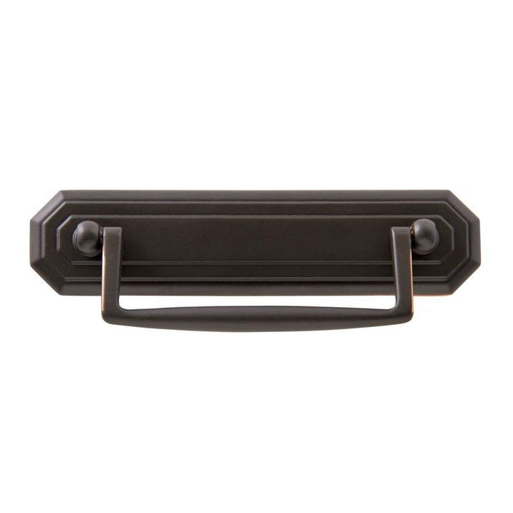 Octagon 4 in. Center-to-Center Oil-Rubbed Bronze Drawer Bail Pull