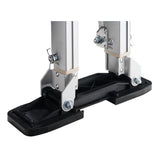 24 in. to 40 in. Adjustable Height Silver Drywall Stilts - Super Arbor