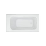 Cambridge 60 in. Left Drain Rectangular Apron Front Bathtub in White - Super Arbor