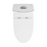 St. Tropez 1-Piece 0.8/1.28 GPF Dual Flush Elongated Toilet in White - Super Arbor