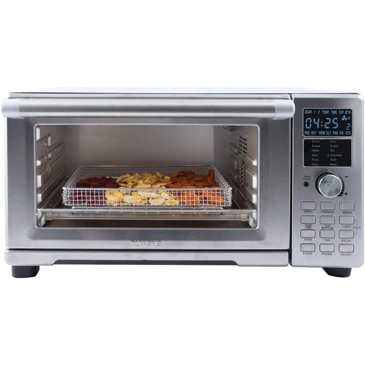 Bravo XL 1800 W 4-Slice Stainless Steel Toaster Oven and Air Fryer