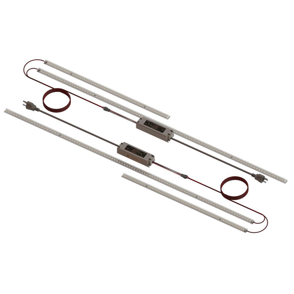 LED Lift Kit 12 ft. 186-Watt Equivalent Integrated LED White Strip Kit Auto or Truck Lift Kit 5000K (1-Pack) - Super Arbor