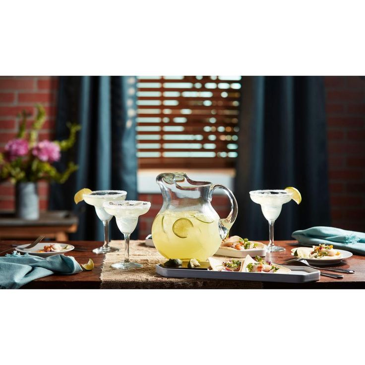 Cancun 7-piece Margarita Glass Entertainment Set