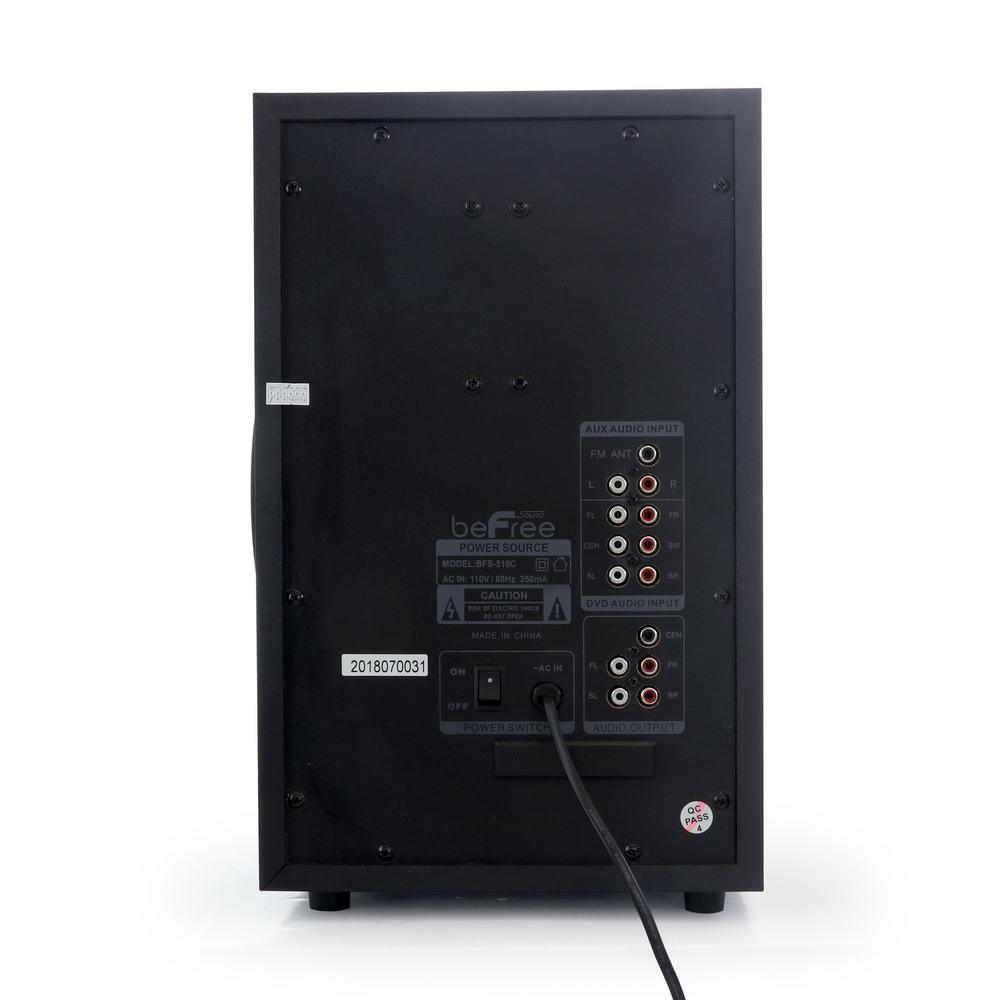 5.1-Channel Surround Sound Bluetooth Speaker System in Black - Super Arbor