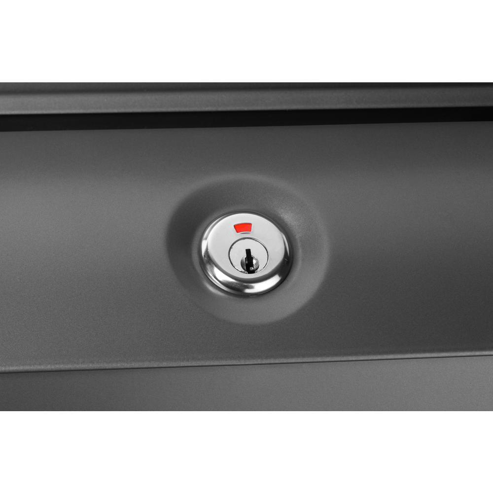 Aspen Locking Wall Mount Mailbox Graphite - Super Arbor