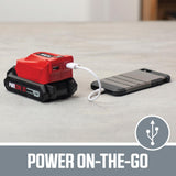 PWRCore Brushless 20V Cordless 6-1/2 in. Circular saw Kit with 4.0Ah Lithium-ion Battery, PWRAsst USB Adapter & Charger - Super Arbor