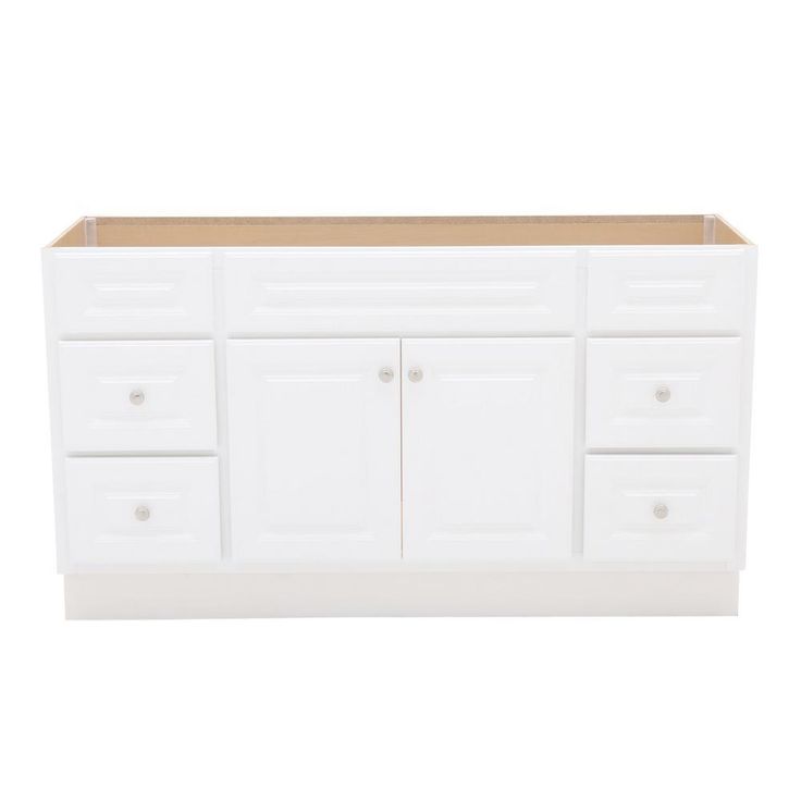 Hampton 30 in. W x 21 in. D x 33.5 in. H Bathroom Vanity Cabinet Only in White