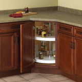 Knape & Vogt 2-Tier Plastic Full Circle Cabinet Lazy Susan