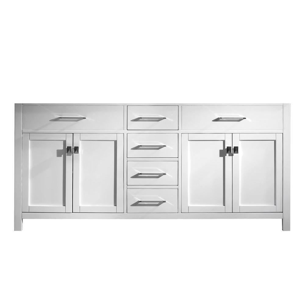 Caroline 60 in. W Bath Vanity Cabinet Only in White - Super Arbor