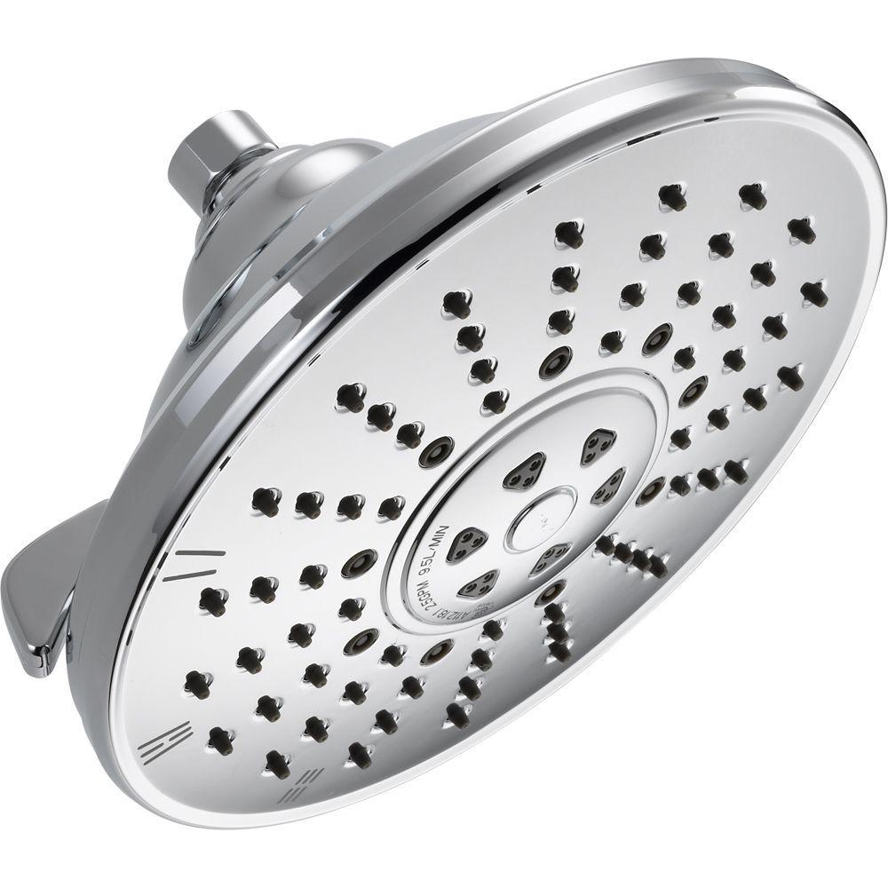 3-Spray 8.5 in. Single Wall Mount Fixed Rain Shower Head in Venetian Bronze - Super Arbor