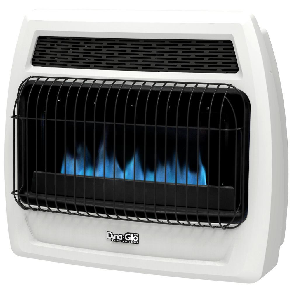 30,000 BTU Blue Flame Vent Free Natural Gas Thermostatic Wall Heater - Super Arbor