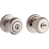 Hancock Satin Nickel Entry Door Knob Featuring SmartKey Security - Super Arbor