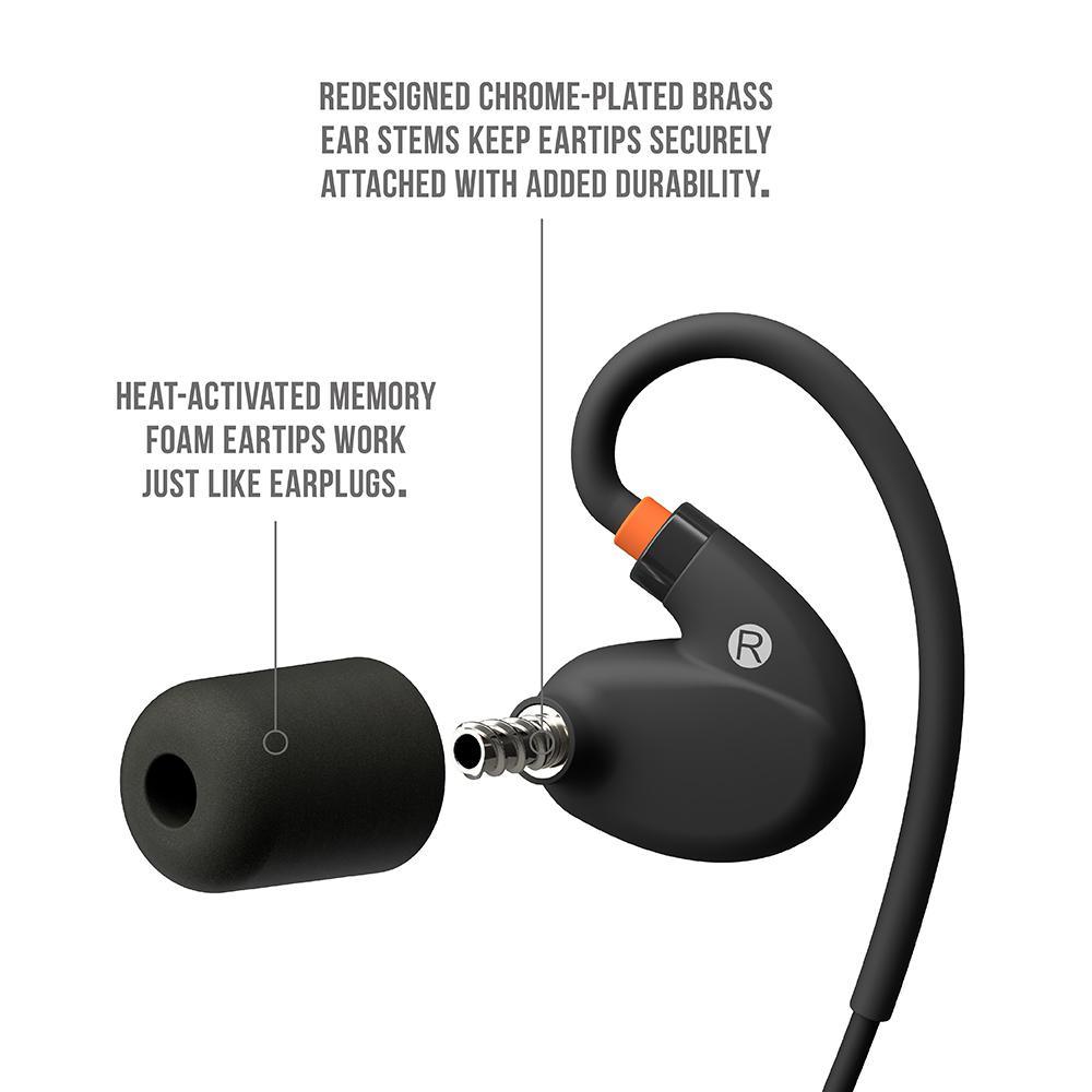 PRO 2.0 Noise Reducing Bluetooth Safety Earbuds 27 NRR, 16-Hour Battery OSHA Compliant Work Headphones in Orange - Super Arbor