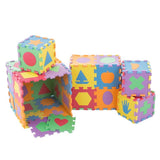 Hey! Play! Multi-Colored 6.5 in. x 6.5 in. x 0.25 in. Interlocking EVA Foam Shapes Puzzle Floor Tile (56-Pack)
