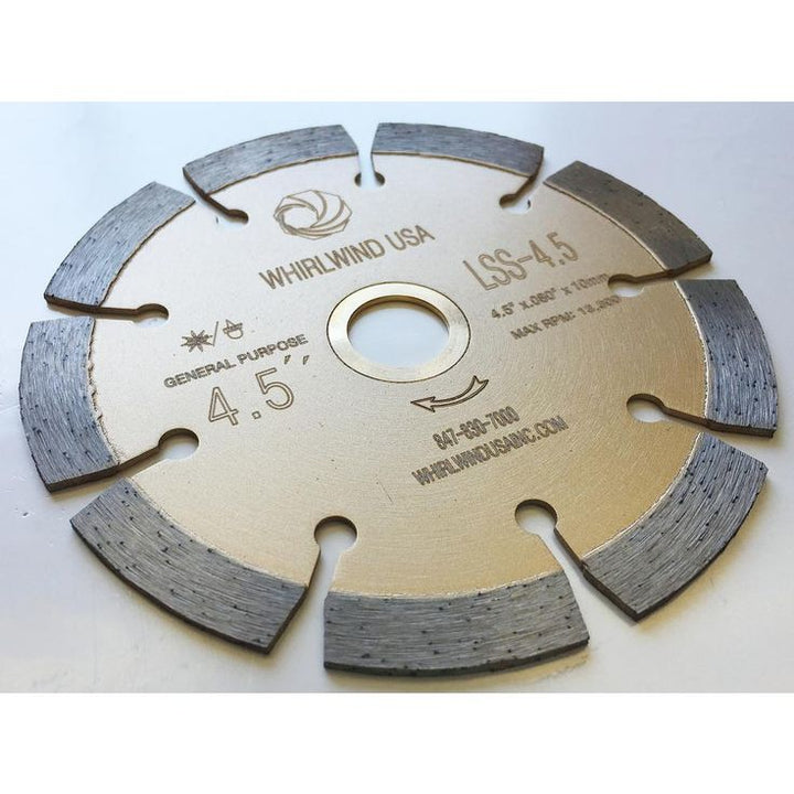 Whirlwind USA 4.5 in. 9-Teeth Segmented Diamond Blade