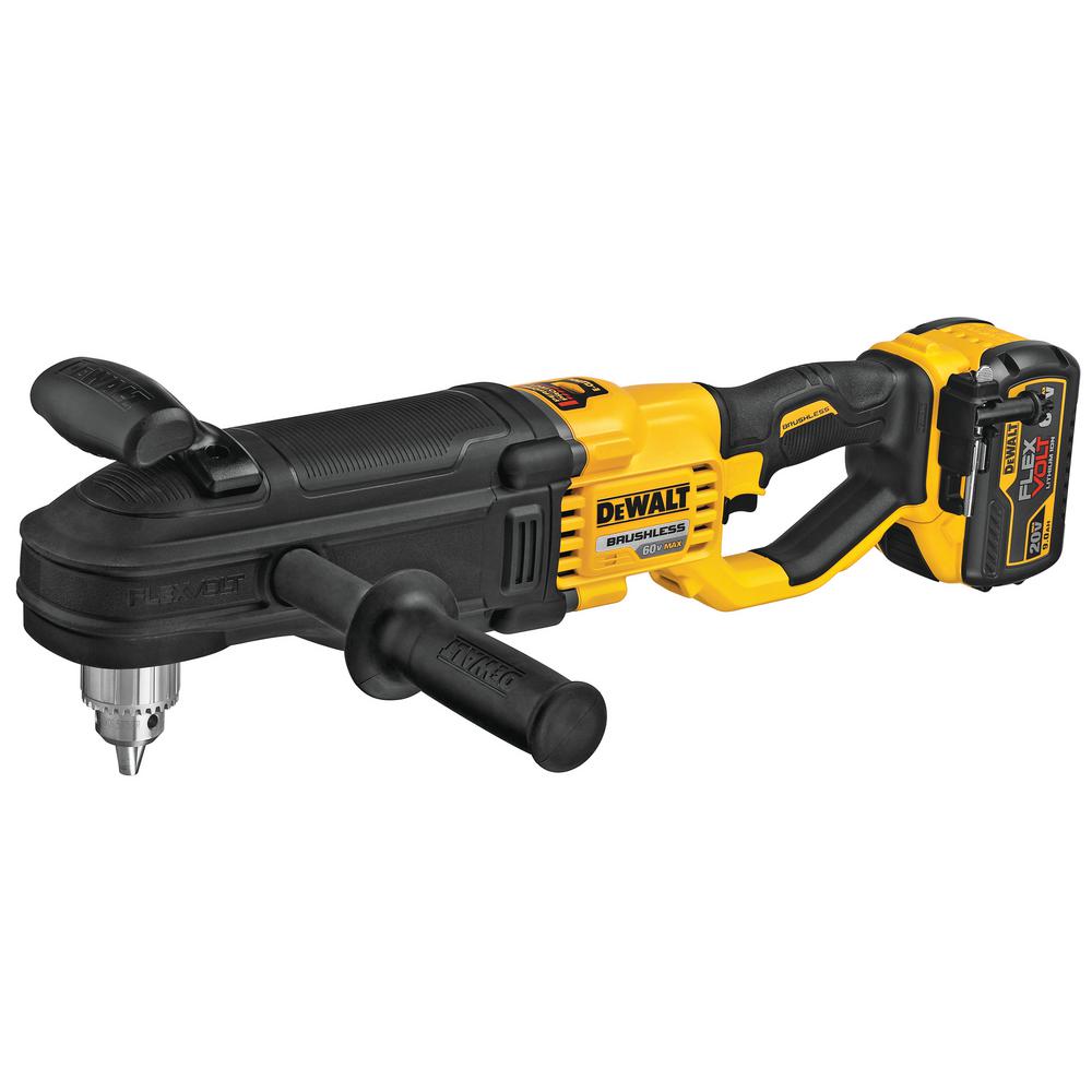 FLEXVOLT 60-Volt MAX Lithium-Ion Cordless Brushless 1/2 in. Stud and Joist Drill Kit W/9.0 Ah Pack, Tool Bag and Charger - Super Arbor