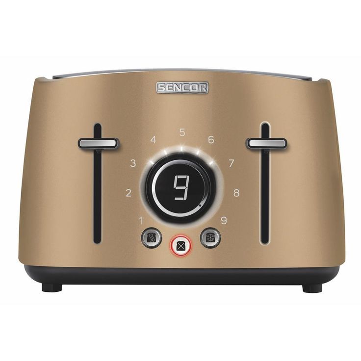 4-Slice Red Toaster with Rack