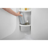 STORE+ 60 in. x 34 in. Single Threshold Center Drain Shower Base with Shower Walls and 12-Piece Accessory Kit in White - Super Arbor