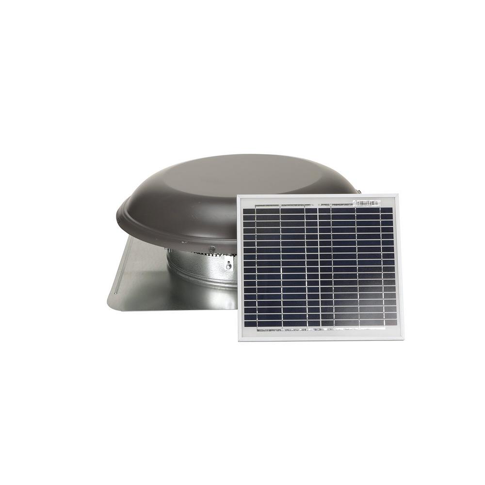 800 CFM Weatherwood Galvanized Steel Solar Powered Attic Fan - Super Arbor