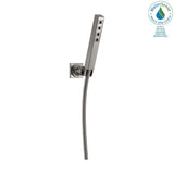 Ara 1-Spray 1.4 in. Single Wall Mount Handheld H2Okinetic Shower Head in Stainless - Super Arbor