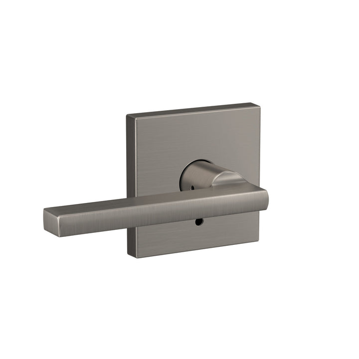 Schlage Custom Latitude Satin Nickel Collins Trim Dummy Door Lever (2-Pack)