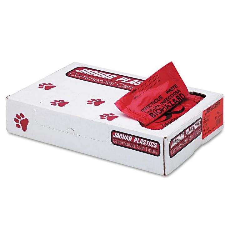 Jaguar Plastics 150-Pack 33-Gallon Red Plastic Can Trash Bag