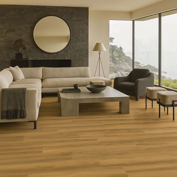 Sparta Mound Maple 22 MIL x 7.1 in. W x 48 in. L Click Lock Waterproof Luxury Vinyl Plank Flooring (19.1 sq. ft./case)