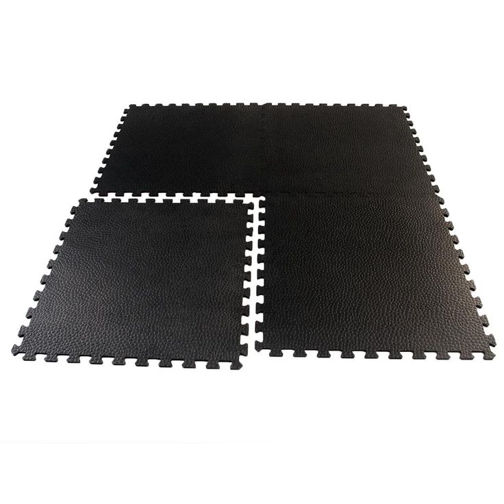 Greatmats Pebble Top Lite Black 24 in. x 24 in. x 0.39 in. Foam Home Gym Interlocking Floor Tile (Case of 25)