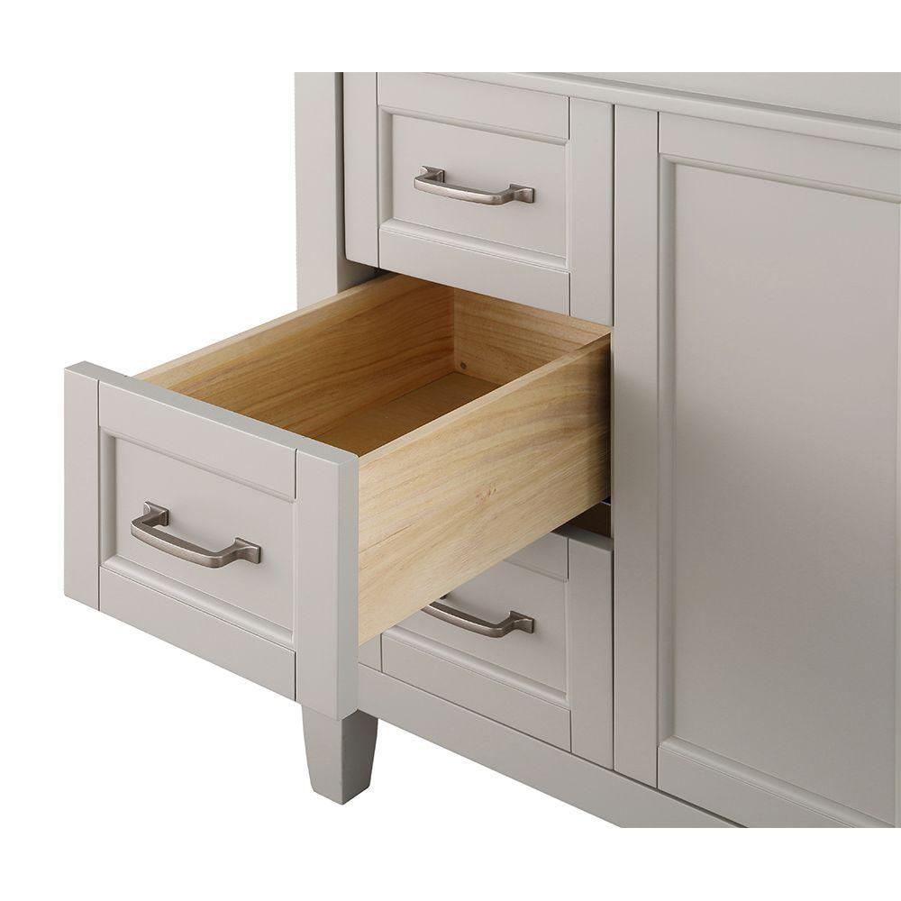 Ashburn 36 in. W x 21.75 in. D Vanity Cabinet in Grey - Super Arbor