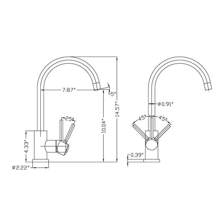 Undermount Stainless Steel 23 in. 16-Gauge Bar Sink in Brushed Stainless with Gooseneck Kitchen Faucet