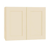 Home Decorators Collection Newport 30 in. W x 12 in. D x 24 in. H Assembled Plywood Wall Bridge Kitchen Cabinet in Blended Cream with Soft Close
