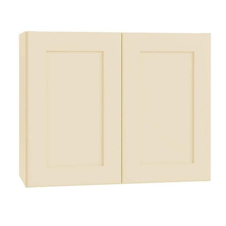 Home Decorators Collection Newport 36 in. W x 12 in. D x 24 in. H Assembled Plywood Wall Bridge Kitchen Cabinet in Blended Cream with Soft Close