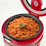 20-Cup Red Rice Cooker with Glass Lid