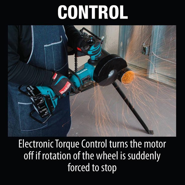 18V X2 LXT (36V) Brushless 7 in. Paddle Switch Cut-Off/Angle Grinder Kit 5.0Ah with bonus Hubbed Grinding Wheel, 10/pk
