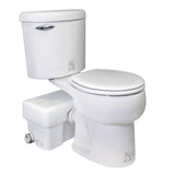 Ascent II 2-Piece 1.28 GPF Single Flush Elongated Macerating Toilet in White - Super Arbor