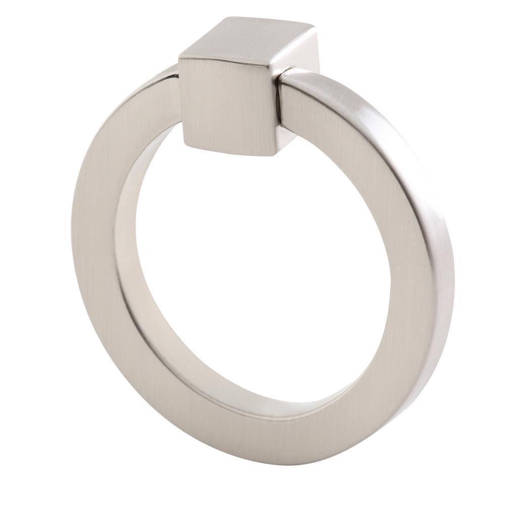 Camarilla 2-1/16 in. Satin-Nickel Furniture Ring Pull - Super Arbor