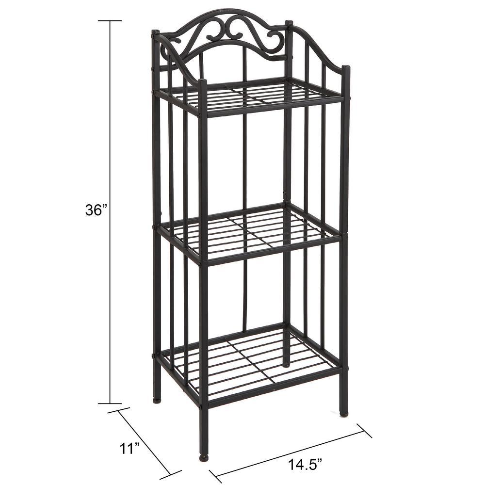 Collins 14.50 in. W Metal Bathroom Floor Shelf - Super Arbor