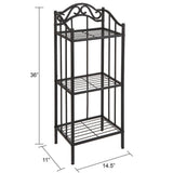 Collins 14.50 in. W Metal Bathroom Floor Shelf - Super Arbor